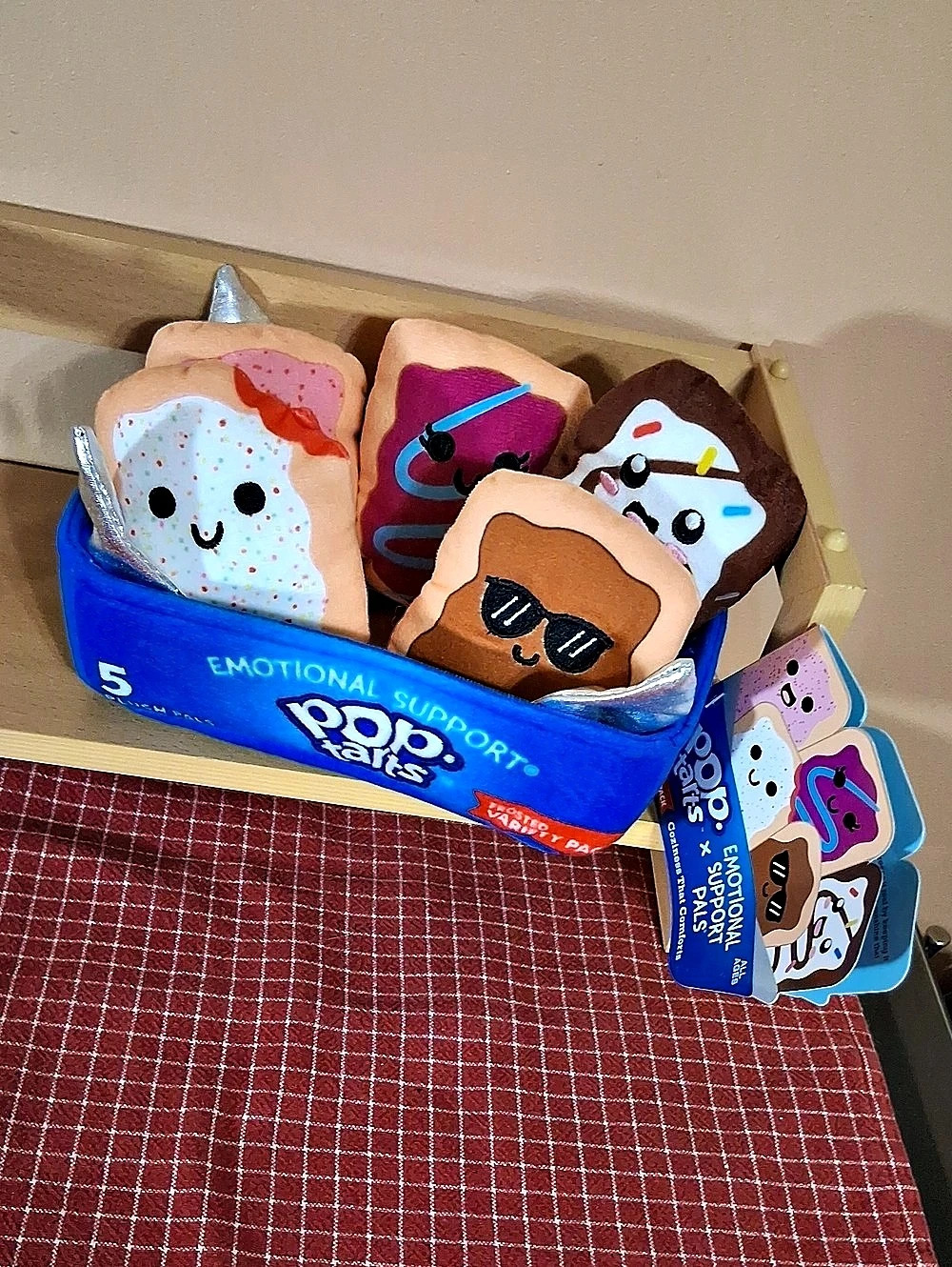 Pop-Tarts Emotional Support Pop-Tarts plush set Plush Set Blue & Pink NWT
